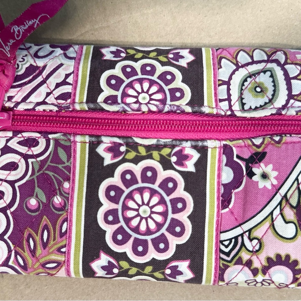 Vera Bradley Pink and Purple Patterned Clutch - Picture 3 of 6